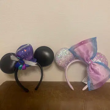 홍콩 Disney 20주년 미키 미니 머리띠, 커플 세트