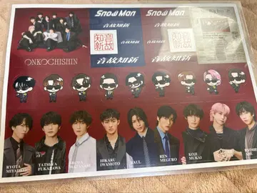 온고지신 혜택 Snow Man 스티커 시트 & 아크릴 스탠드 세트