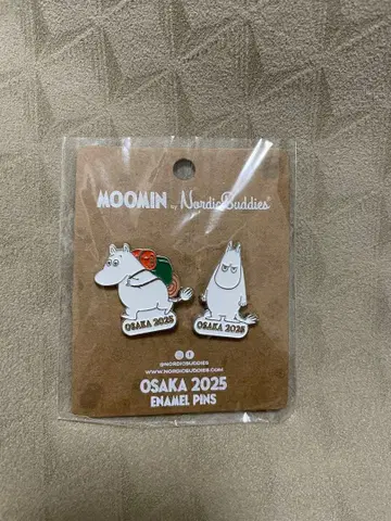 오사카 간사이 박람회 2025 북유럽관 무민 핀 배지