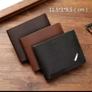 브라운 접이식 지갑 MENS 가죽 지갑! 블랙