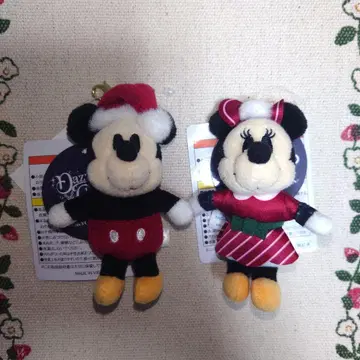 디즈니씨 2024 크리스마스 미키 미니 봉제 인형 참