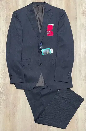 택 포함 새상품 증정 Mr.JUNKO 블랙 스트라이프 수트 A6