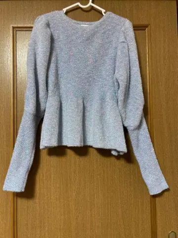 jnhearts 글리터 니트 라메 니트 프리 사이즈 홀리데이 시즌