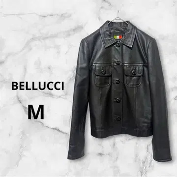 벨루치 BELLUCCI M 램 가죽 블랑 자켓 버튼 포함