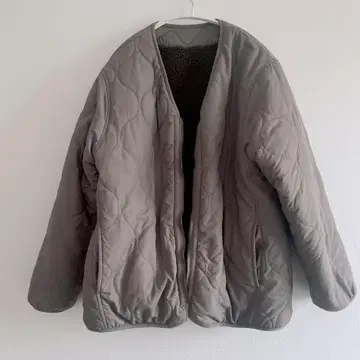 스튜디오 클립 퀼팅 보아 자켓 카키