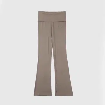 Badblood 베이지 플레어 팬츠 하이웨스트