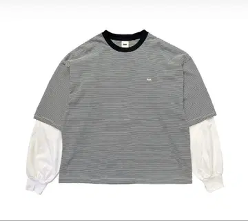 BIO WEAR LAYERED L/S TEE White