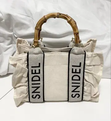 snidel 프릴 토트백 펌킨