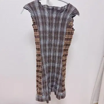 Darich 체크 콤비 미니 원피스 BRN FREE