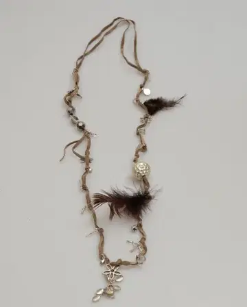 보헤미안풍 목걸이 자연 소재