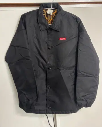 X-girl 나일론 자켓 블랙 레오파드 무늬 1