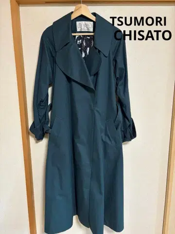 TSUMORI CHISATO 트렌치코트 다크 그린