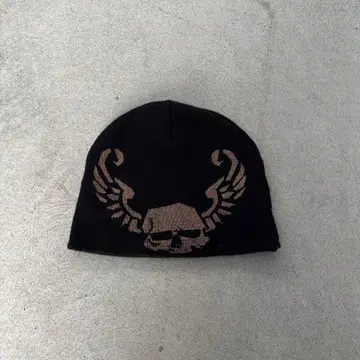 BADBOY 스컬 디자인 니트 모자