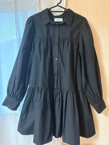 forks. 블랙 셔츠 원피스 FREE