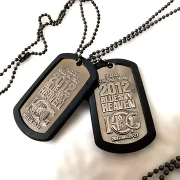 할리 2012 블루스카이 헤븐 택 목걸이 2개 세트