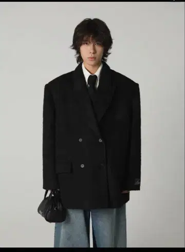 masonprince 클래식 더블 브레스트 정장 자켓