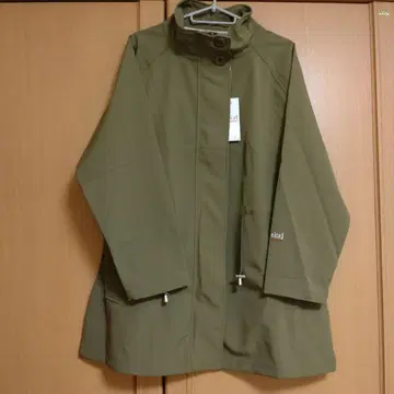 [ixi:z] 발수 스탠드 카라 경량 미들 기장 코트 L 올리브 그린