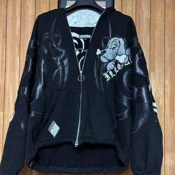 갈피 GALFY 부족 더블더블 후드티 블랙 블랙