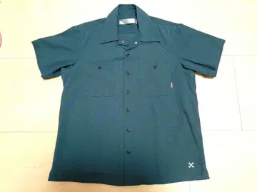 부루코 BLUCO 다크 그린 워크 셔츠 S 사이즈