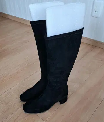 블랙 스웨이드 롱 부츠 M 사이즈