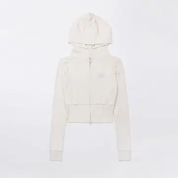 Badblood 후드 부착 크롭 기장 후드티