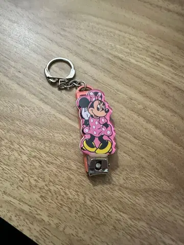 미니 마우스 키링 일체형 손톱깎이