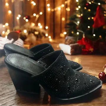 힐 뮬 블랙 22~22.5 새상품