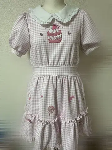 Ank Rouge Re Twinkle Back 리본 스위츠 OP 원피스