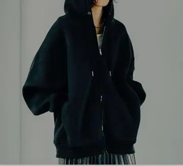 렙심 ZIP 업 BIG 후디 블랙