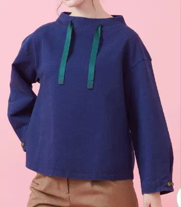 호코모모라 인디고 속기모 풀오버 티셔츠