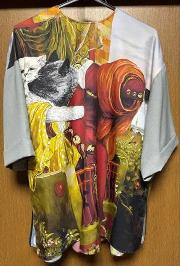 &ellecy 앤드엘씨 고양이 오페라 셔츠