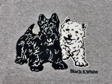 블랙 앤 화이트 맨투맨 트레이닝복 LL 사이즈