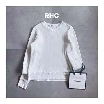 [ 클래식 디자인 ] RHC 와플 서멀 티셔츠 코튼 100% 화이트