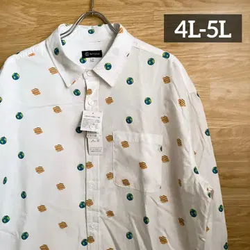 택 포함 새상품 B&T CLUB 남성용 긴팔 셔츠 빅 사이즈 4L 5L