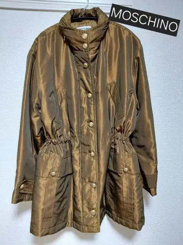 MOSCHINO 광택 브라운 자켓