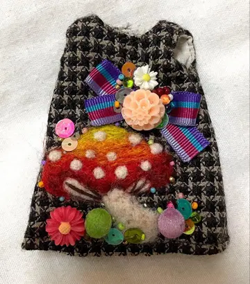 20cm 인형용 아웃핏 딜러 원피스 복각판 초대 리카짱