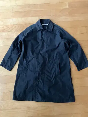 REMI RELIEF 발마칸 코트 스텐 칼라 네이비 빔즈