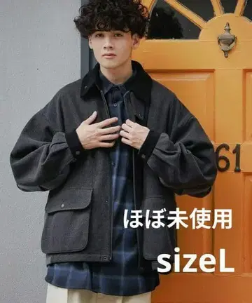 [ 새상품급 ] niko and - 울리 테크 헌팅 블루종 L