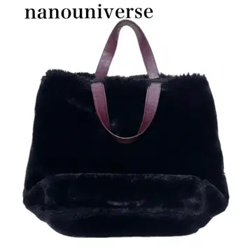 '새상품급' nano univers 블랙 퍼 토트백 대 이탈리아제
