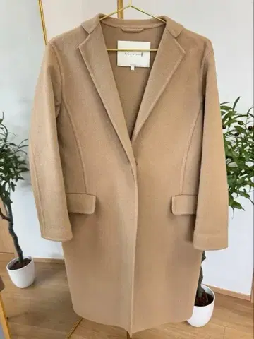 매킨토시 런던 베이지 체스터 코트 울 혼방