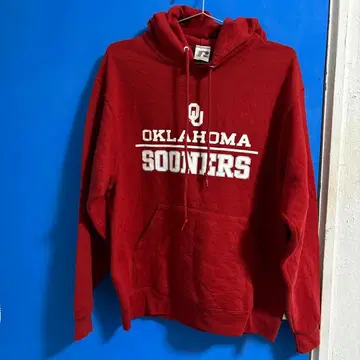오클라호마 대학 후드티 M 사이즈 레드