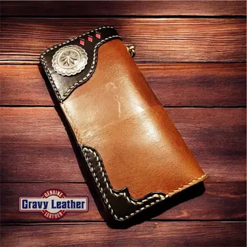 Gravy Leather 롱 지갑 핸드메이드 / 퍼니 콤초