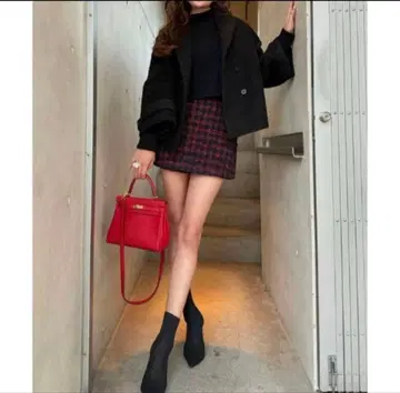 컨디션 최상 sheller M 트위드 큐롯 팬츠