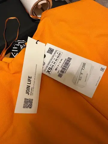 JOIN LIFE 오렌지 슬리브리스 롱 원피스 XS ZARA