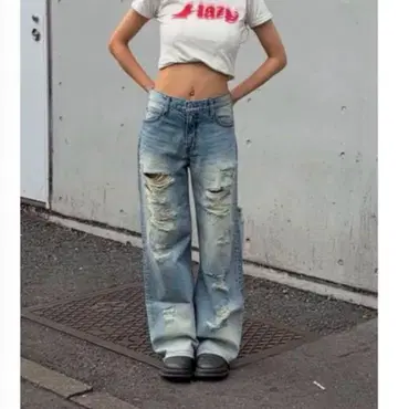 Lagua gem CRASH LOOSEY 데님