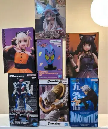 애니메이션 캐릭터 피규어 7체 세트