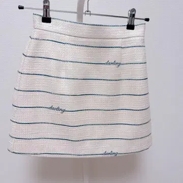 Darich Darling 보더 트위드 미니 스커트 IVO FREE