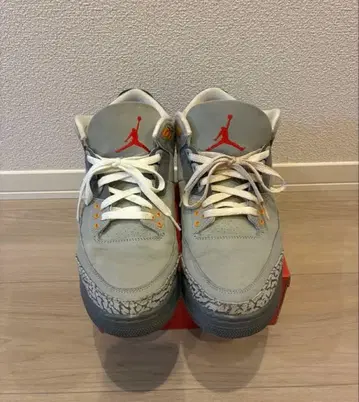 조던 스니커즈 그레이/오렌지