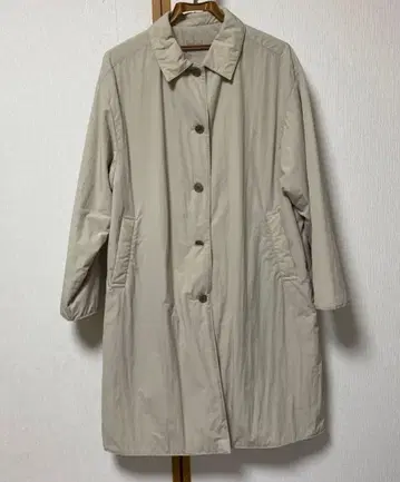 무인양품 발수 솜 스텐카라 코트 여성 L 페일 브라운