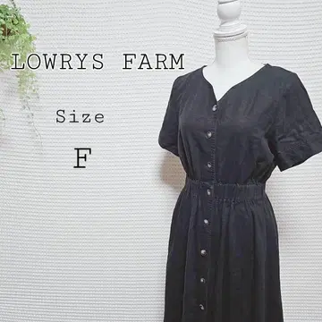 LOWRYS FARM 블랙 셔츠 원피스 F 사이즈